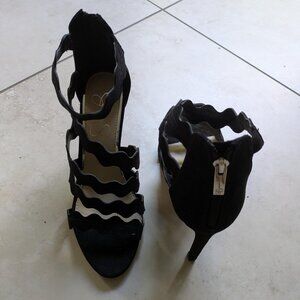 Black Strappy Stilettos